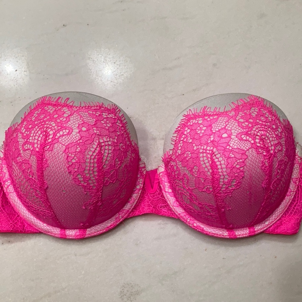 LaSenza Strapless Pink Push Up Bra